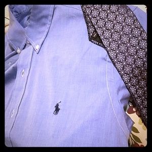 Polo Blue Men's Dress Shirt L